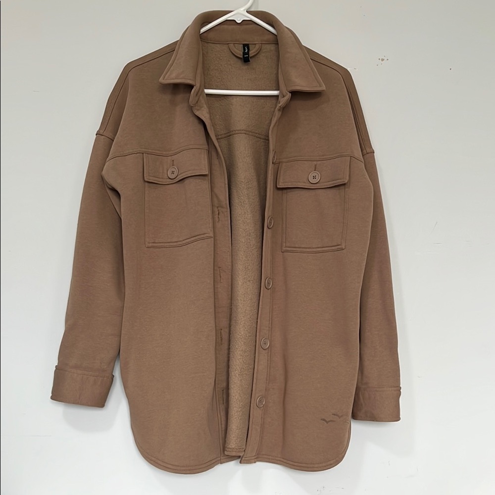 Women’s Lazypants by Costco Brown Overshirt Jacket
